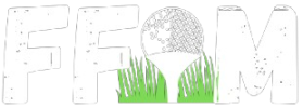 FFM Golf logo white